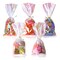 100 Pieces Cellophane Treat Bags,Iridescent Holographic Goodie Bags, Clear Cello Bags with Twist Ties for Birthday Party Favors, Valentines, Easter, Weddings